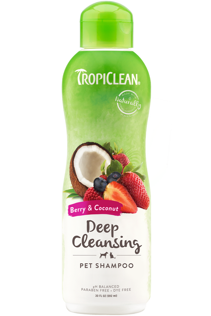 TropiClean - Berry & Coconut Deep Cleansing Shampoo for Pets