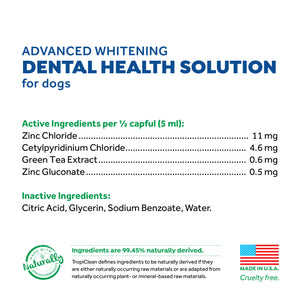 TropiClean - Advanced Whitening Dental Health Solution for Dogs